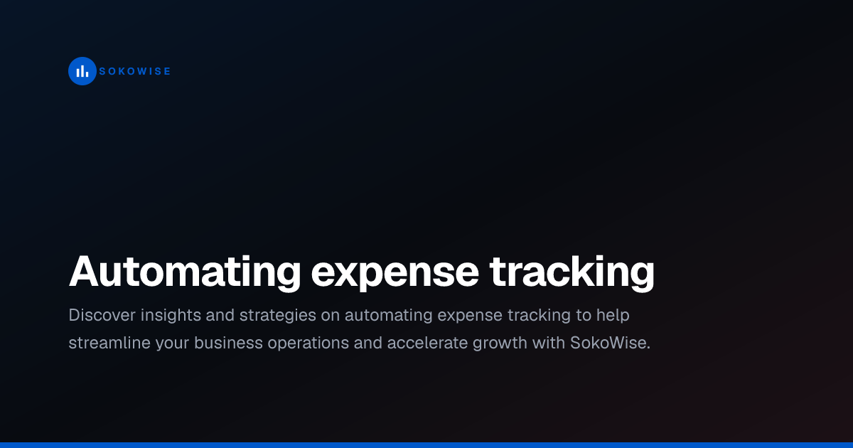Automating expense tracking