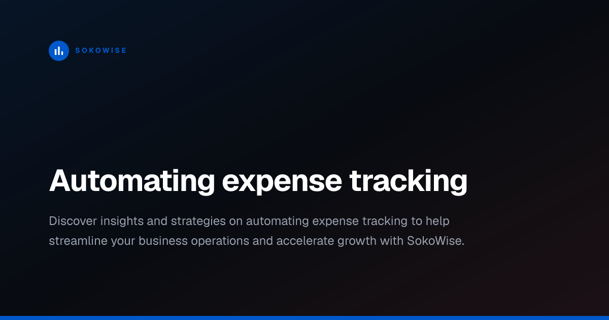 Automating expense tracking