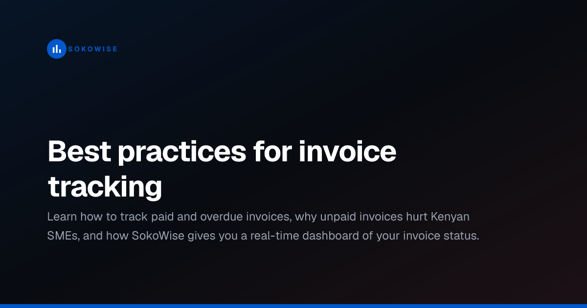 Best practices for invoice tracking