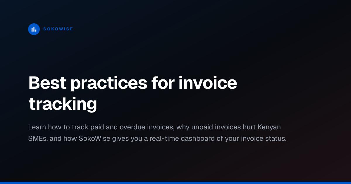Best practices for invoice tracking
