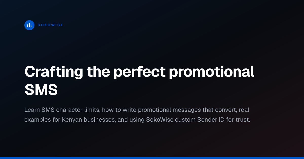 Crafting the perfect promotional SMS