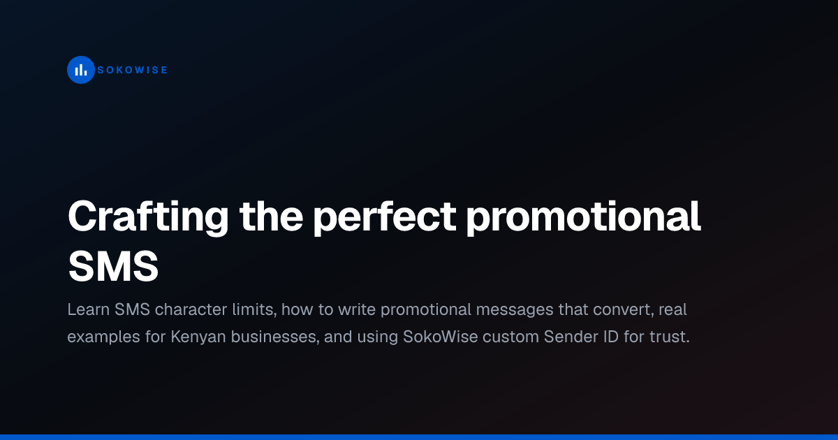 Crafting the perfect promotional SMS