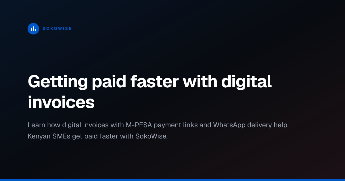 Getting paid faster with digital invoices