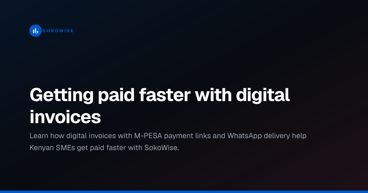 Getting paid faster with digital invoices