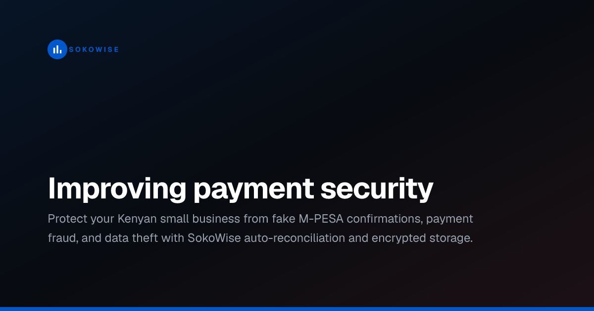 Improving payment security