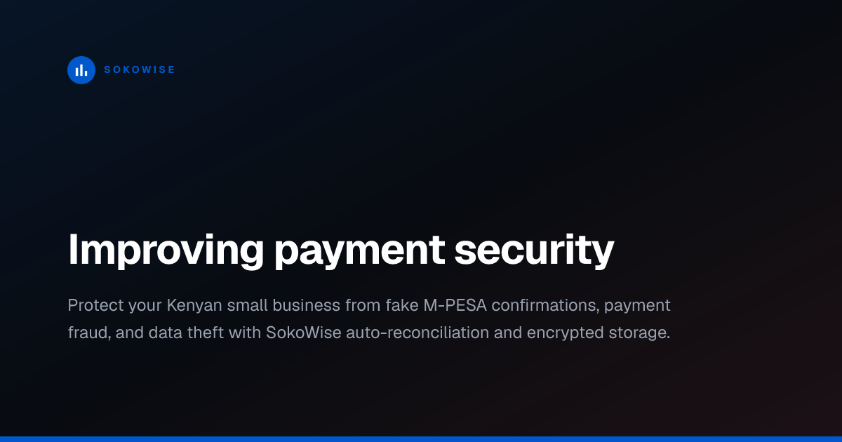 Improving payment security