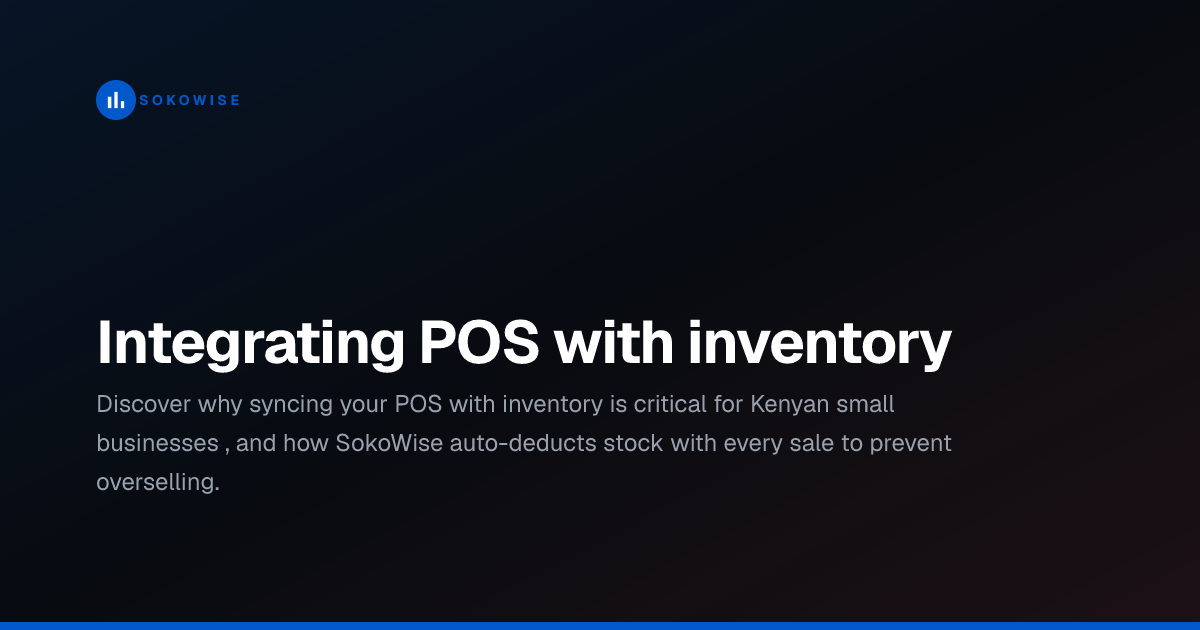 Integrating POS with inventory