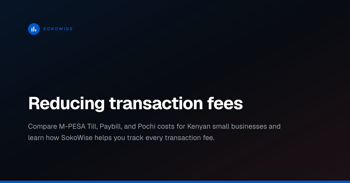 Reducing transaction fees