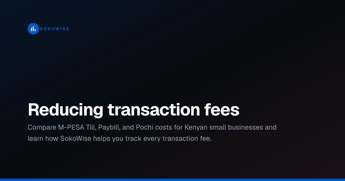 Reducing transaction fees